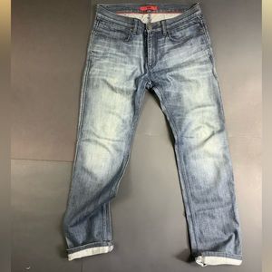 Hugo Boss Men’s Dark Wash non-stretch Slim fit Denim Jeans 32”
